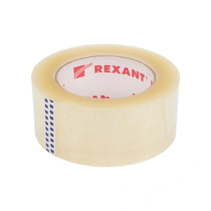 Скотч упаковочный REXANT 48 мм х 50 мкм, прозрачный, рулон 150 м 6/36