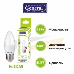 General Лампа светодиодная CF-15-230-E27-6500 (1/10/100)