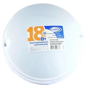 IONICH ЖКХ  круглый СПП-18Вт-1440Лм-6,5К-IP65-R 175 мм  (40шт)
